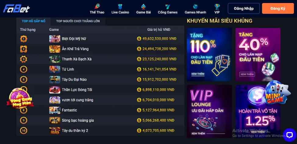 Khuyến mãi Slots fcb88 code